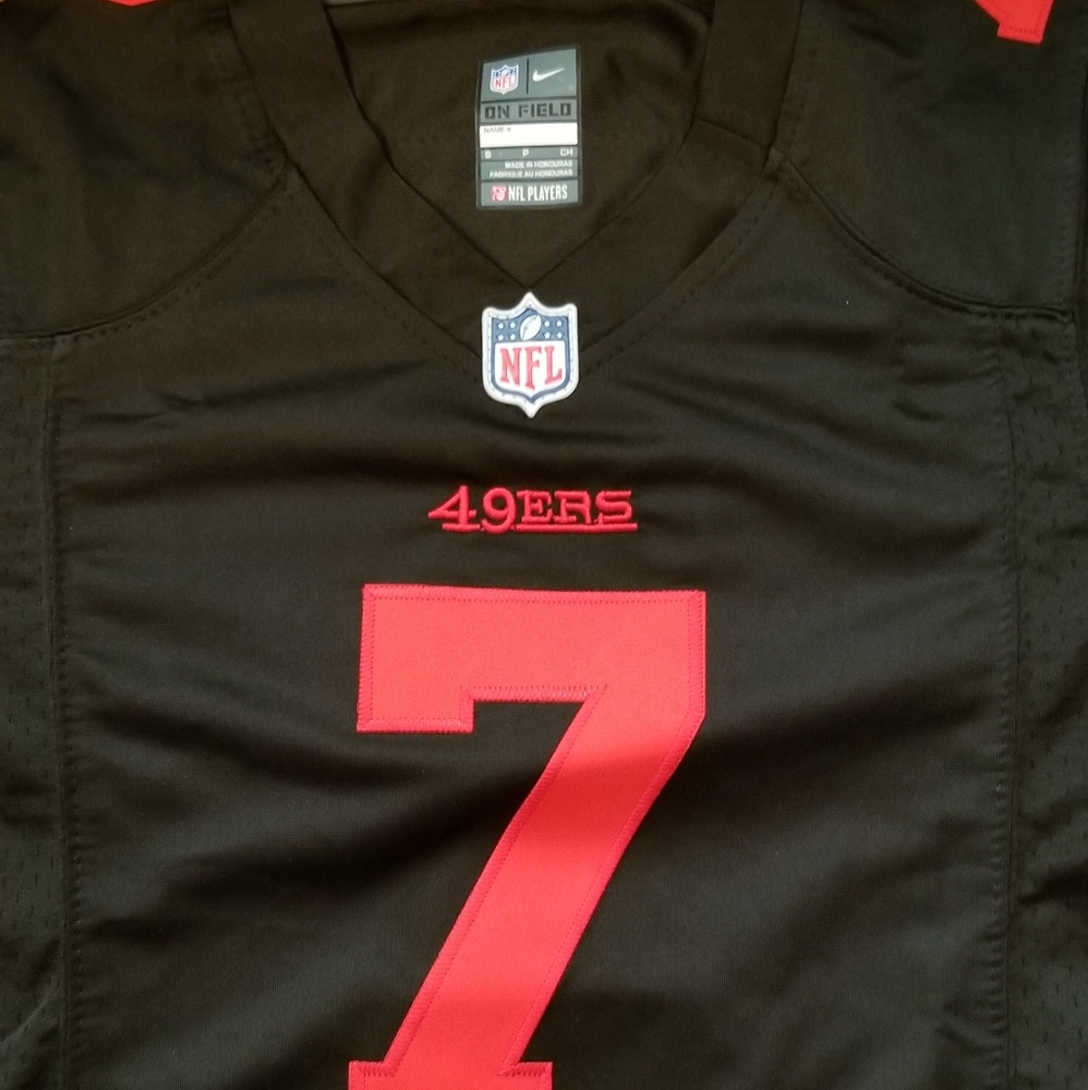 Kaepernick replica 49ers black Jersey